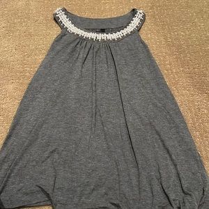 Beaded Pearl Neckline Tank